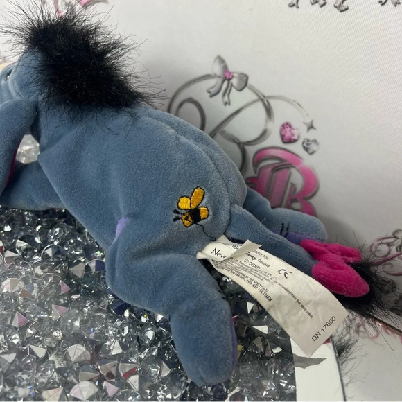 Disney EYORE plushie  Winnie the Pooh stuffed toy mini cute donkey bow on tail🎀 - Picture 3 of 8